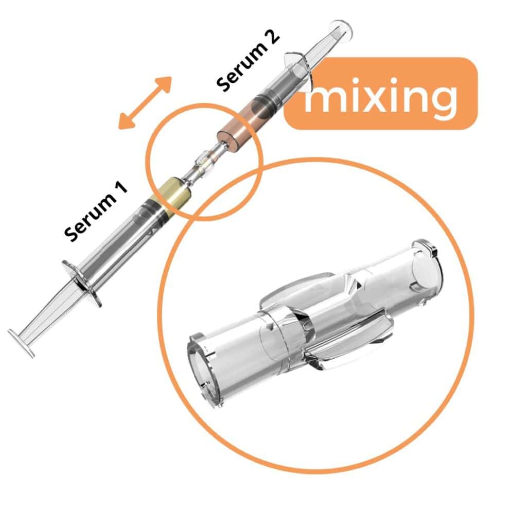 SYRINGE MIXING TUBE MT-SEM01 SOLUTION MIXING CONNECTOR